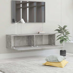 TV Cabinet Concrete Grey 120x30x30 cm Engineered Wood 801494