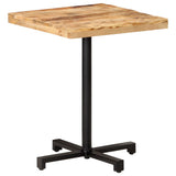 Bistro Table Square 60x60x75 cm Rough Mango Wood 320264