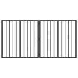 Dog Gate 2 pcs Black 80 x 80 cm Galvanised Steel 892005