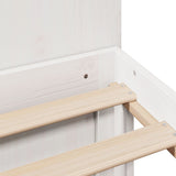 Bookcase Bed without Mattress White 120x200cm Solid Wood Pine 3322514
