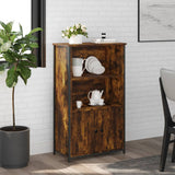 Highboard Smoked Oak 62x32x103.5 cm Engineered Wood 834217