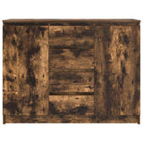 Sideboard with Drawers Smoked Oak 100.5x35x76 cm Engineered Wood 3328448