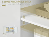 Storage Cabinet Slim Sideboard with Golden Hairpin Legs Adjustable Shelves for Living Dining T3398P342468