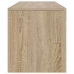 TV Cabinet with LED Lights Sonoma Oak 140x36.5x40 cm 804367