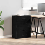 Cabinets with 2 Drawers 2 pcs Black Oak 60x31x40 cm Engineered Wood 858824