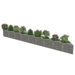 ZNTS Gabion Wall Galvanised Steel 630x30x50 cm 143574