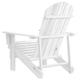Garden Chair White Hardwood, Firwood Standard Durable 40860