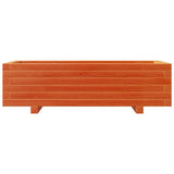 Garden Planter Wax Brown 90x40x26.5 cm Solid Wood Pine 847335