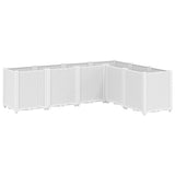 Garden Planter White 160x120x53 cm PP 367864