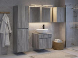 Bathroom Cabinet Set 5 pcs Grey Sonoma Engineered Wood 3407348