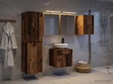 Bathroom Cabinet Set 5 pcs Old Wood Engineered Wood 3407349