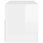 TV Cabinet with LED Lights High Gloss White 90x35x40 cm 804325