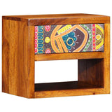 Bedside Cabinet Brown 40 x 35 x 35 cm Solid Acacia Wood 4016515