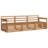 Outdoor Sofa Set 3 pcs Natural Solid Acacia Wood 3372924