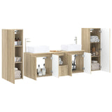 Bathroom Furniture Set 5 pcs Sonoma Oak 33 x 34.5 x 100 cm 3405995