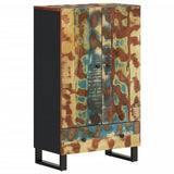 Highboard with Drawer 60x33x100 cm Solid Wood Reclaimed&Iron 352935