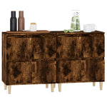 Sideboards 2 pcs Smoked Oak 60x35x70 cm Engineered Wood 3185756