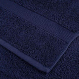 6 Piece Premium Towel Set SOLUND Navy Blue 600 gsm 137558