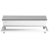 Chicken Treadle Feeder Silver 75 x 53 x 20.5 cm 874677