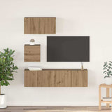 TV Cabinet Set 4 pcs Artisan Oak Engineered Wood 3393149