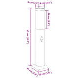 Bollard Lights with Sensor 3 pcs 50 cm Black IP44 4006078