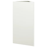 Garden Planters 2 pcs White Triangular 40x34.5x75 cm Steel 851160
