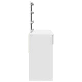 Dressing Table with LED White 100x40x130 cm 848192