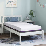 Mattress White and Grey 80 x 160 cm Memory Foam 4106322
