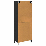 Highboard with Drawer 2 pcs Black Oak Engineered Wood 3416152