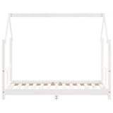 Kids Bed Frame White 80x160 cm Solid Wood Pine 835725