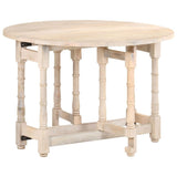 Dining Table Round 110x76 cm Solid Mango Wood 321700