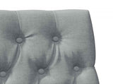 Upholstered Headboard Light Grey 90 cm Solid Pine Wood 879359