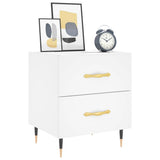 Bedside Cabinet White 40x35x47.5 cm Engineered Wood 827260