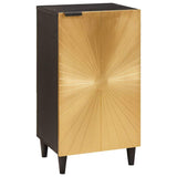 Sideboard Black and Gold 40 x 33 x 75 cm Solid Mango Wood 4017852