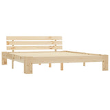 Bed Frame without Mattress 180x200cm Solid Wood Pine 283165