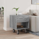 Bedside Table Grey Sonoma 40.5 x 40 x 48 cm Engineered Wood 891066