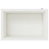 Garden Planter with LED White 40 x 60 x 40 cm Steel 8008142