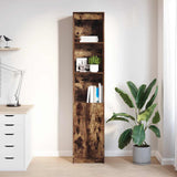 Highboard Smoked Oak 37.5x35x180 cm Engineered Wood 861674