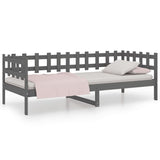 Day Bed without Mattress Grey 80x200 cm Solid Wood Pine 820753