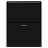 Shoe Cabinet Black 63x24x81 cm Engineered Wood 342558