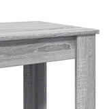 Bar Table Grey Sonoma 102x50x103.5 cm Engineered Wood 854414