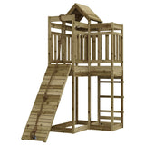 Playhouse with Climbing Wall Impregnated Wood Pine 3156876