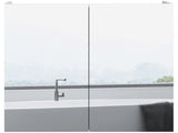 Bathroom Mirror Cabinet, Wall Mounted Bathroom Storage Cupboard with Adjustable Shelf, 60W x 15D x T3398P343528