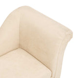 Dog Sofa with Pillow Cream 83x44x44 cm Plush 171106