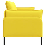 2-Seater Sofa Light Yellow 188 x 81 x 89 cm Fabric 42048608