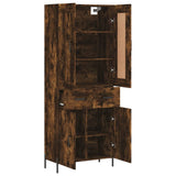 Highboard Smoked Oak 69.5x34x180 cm Engineered Wood 3199886