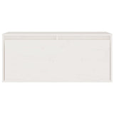 TV Cabinets 4 pcs White Solid Wood Pine 3100145