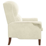 Armchair Cream 76 x 94 x 102 cm Velvet 42009865