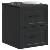Wall-Mounted Bedside Cabinet Black 34.5 x 33 x 40 cm 899317