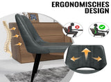 Dining Chairs with Cut-Outrest, Modern Kitchen Chair, Scandinavian Faux Leather Chair with High 68321419